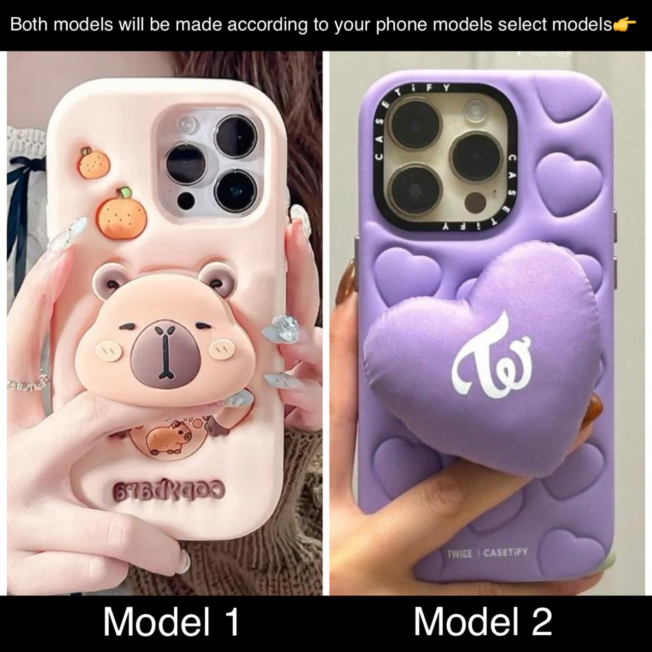 soft silicone pack of 2 phone cases ( panda plus plush)