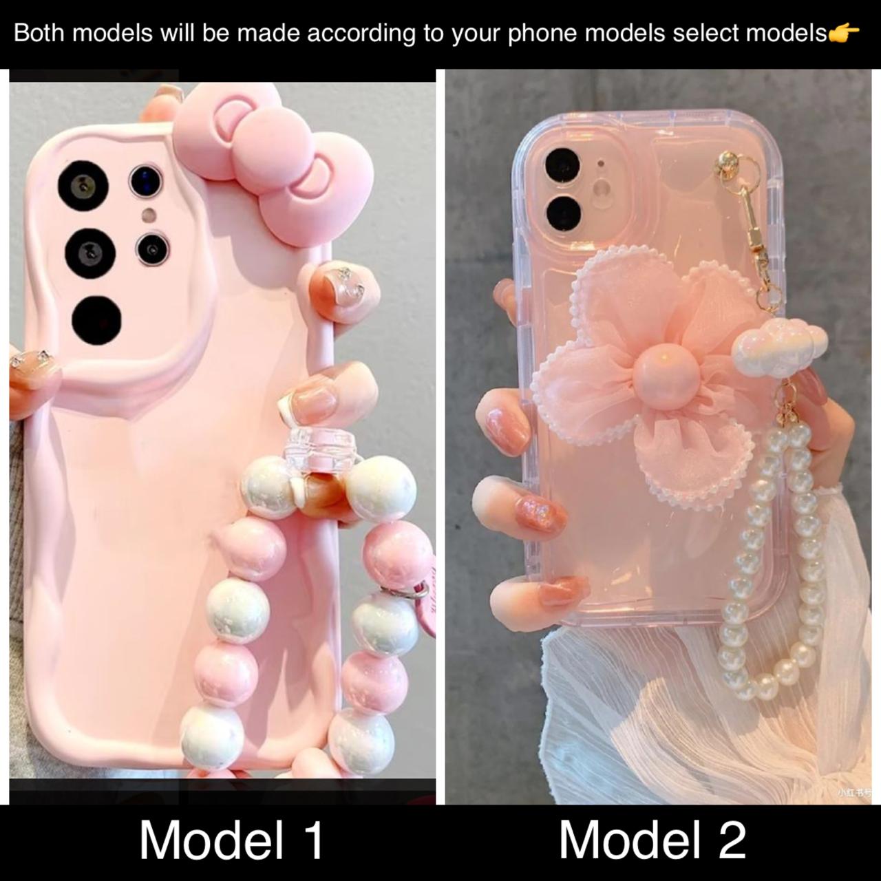 soft silicone pack of 2 phone cases (charms collection)